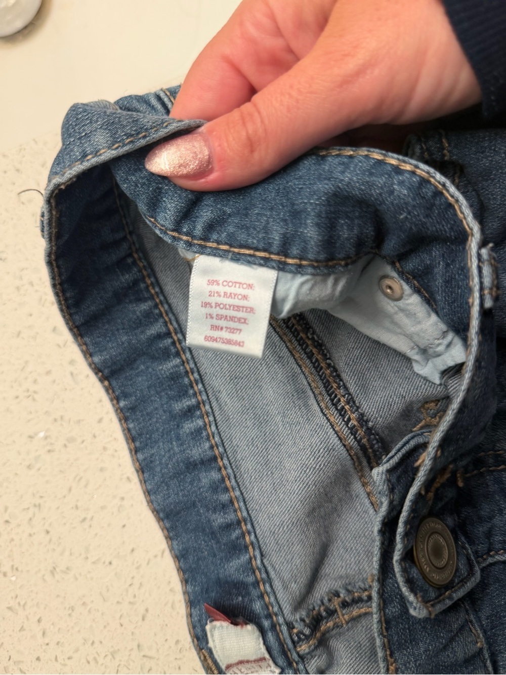 SO Women's Capris - Faded Blue Wash - Picture 4 of 4